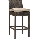 Conduit Outdoor Patio Wicker Rattan Bar Stool Modway Model: eei-2799